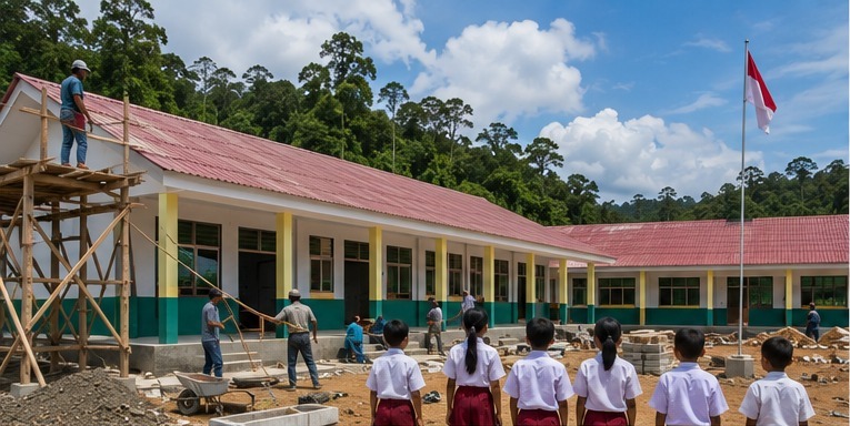 Pembangunan gedung sekolah
